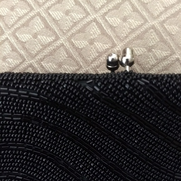 Black Beaded Evening Clutch - Picture 6 of 6